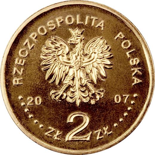 Аверс монеты - 2 злотых 2007 года MW NR "Игнатий Домейко" - цена  монеты - Польша, III Республика после деноминации
