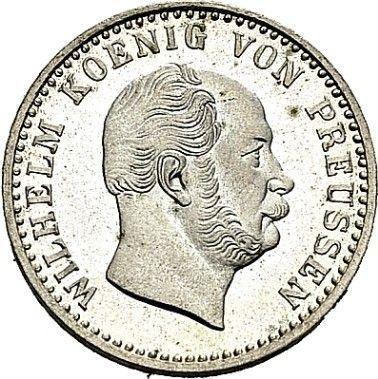 Аверс монеты - 2 1/2 серебряных гроша 1868 года C - цена серебряной монеты - Пруссия, Вильгельм I