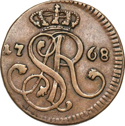 Аверс монеты - 1 грош 1768 года G - цена  монеты - Польша, Станислав II Август