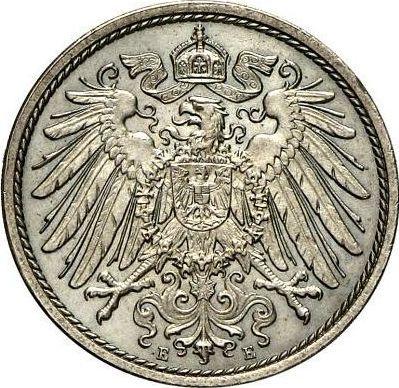 Реверс монеты - 10 пфеннигов 1908 года E "Тип 1890-1916" - цена  монеты - Германия, Германская Империя