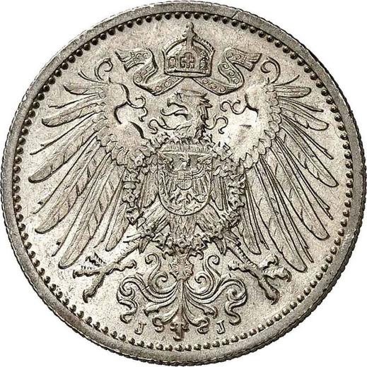 Reverso 1 marco 1912 J "Tipo 1891-1916" - valor de la moneda de plata - Alemania, Imperio alemán