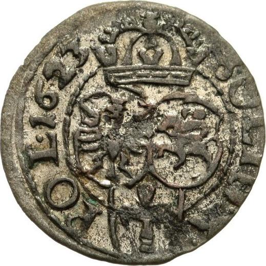 Реверс монеты - Шеляг 1623 года "Быдгощский монетный двор" - цена серебряной монеты - Польша, Сигизмунд III Ваза