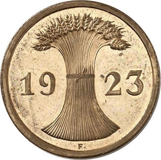Rewers monety - 2 reichspfennig 1923 F - cena  monety - Niemcy, Republika Weimarska