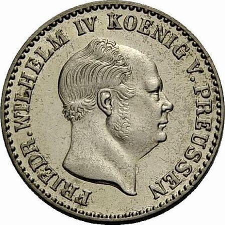 Аверс монеты - 2 1/2 серебряных гроша 1853 года A - цена серебряной монеты - Пруссия, Фридрих Вильгельм IV