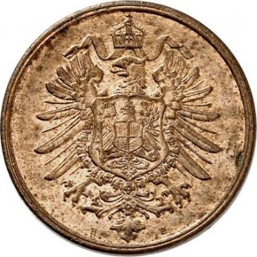 Реверс монеты - 2 пфеннига 1874 года H "Тип 1873-1877" - цена  монеты - Германия, Германская Империя