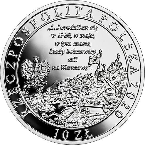 Аверс монеты - 10 злотых 2020 года "100 лет со дня рождения святого Иоанна Павла II" - цена серебряной монеты - Польша, III Республика после деноминации