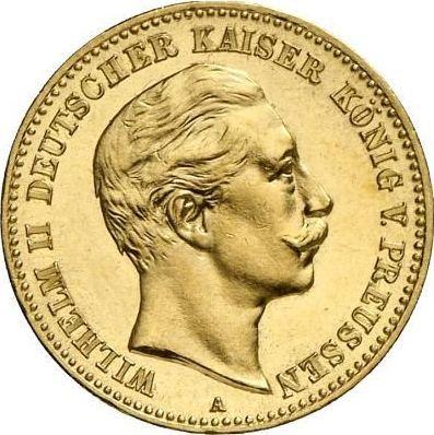 Аверс монеты - 10 марок 1895 года A "Пруссия" - цена золотой монеты - Германия, Германская Империя