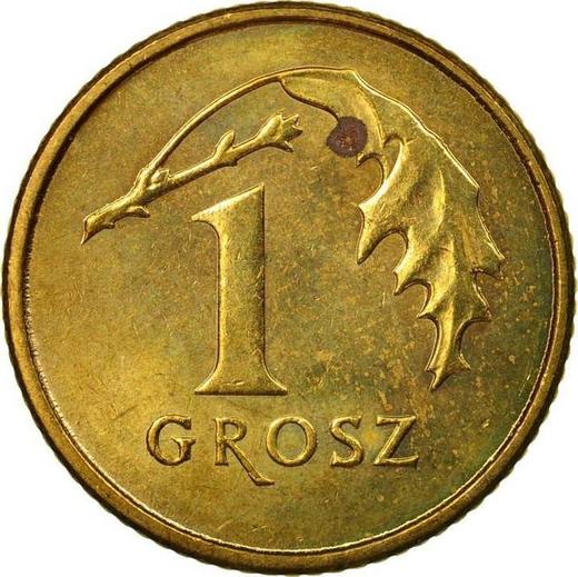 Реверс монеты - 1 грош 2011 года MW - цена  монеты - Польша, III Республика после деноминации