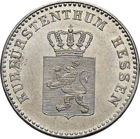 Аверс монеты - 2 серебряных гроша 1842 года - цена серебряной монеты - Гессен-Кассель, Вильгельм II