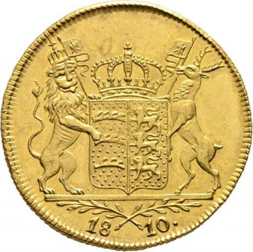 Rewers monety - Friedrichs d'or 1810 I.L.W. - cena złotej monety - Wirtembergia, Fryderyk I