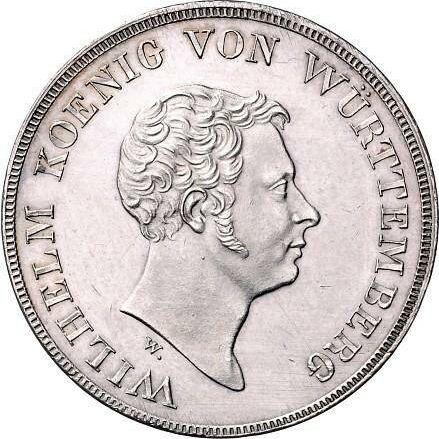 Аверс монеты - Талер 1833 года W "Таможенный союз" Гурт гладкий - цена серебряной монеты - Вюртемберг, Вильгельм I
