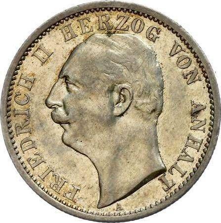 Anverso 2 marcos 1904 A "Anhalt" - valor de la moneda de plata - Alemania, Imperio alemán