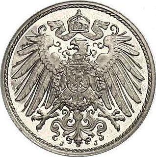 Reverso 10 Pfennige 1909 J "Tipo 1890-1916" - valor de la moneda  - Alemania, Imperio alemán