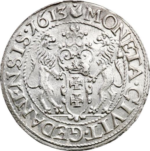 Реверс монеты - Орт (18 грошей) 1613 года "Гданьск" - цена серебряной монеты - Польша, Сигизмунд III Ваза