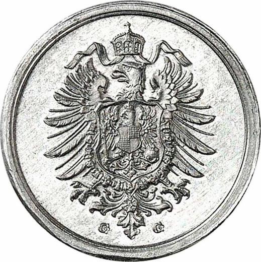 Reverso 1 Pfennig 1917 G "Tipo 1916-1918" - valor de la moneda  - Alemania, Imperio alemán