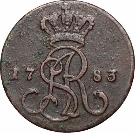 Anverso 1 grosz 1783 EB - valor de la moneda  - Polonia, Estanislao II Poniatowski