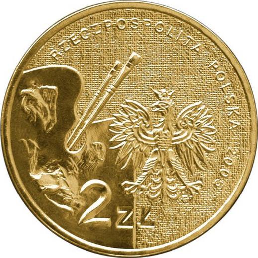 Anverso 2 eslotis 2005 MW UW "Tadeusz Makowski" - valor de la moneda  - Polonia, República moderna
