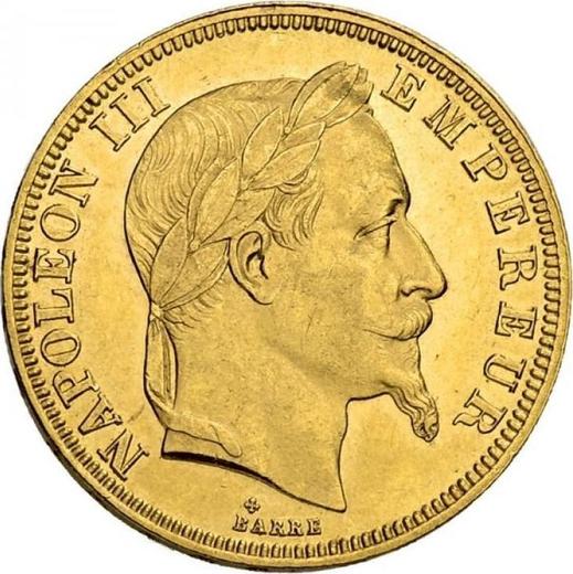 Obverse 50 Francs 1863 BB "Type 1862-1868" Strasbourg - France, Napoleon III