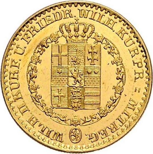 Аверс монеты - 5 талеров 1847 года - цена золотой монеты - Гессен-Кассель, Вильгельм II