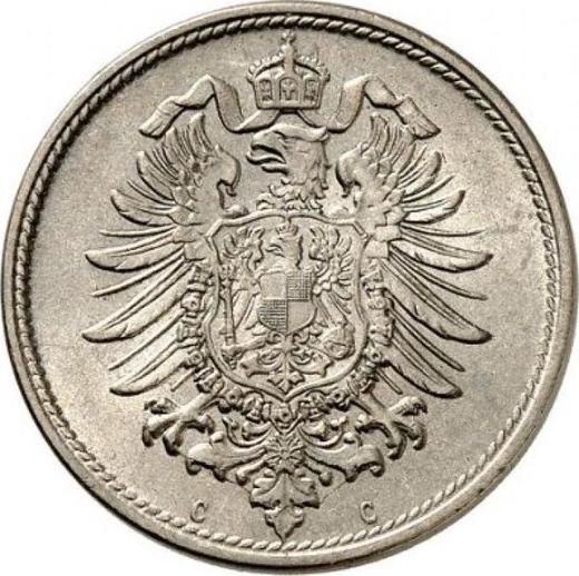 Reverso 10 Pfennige 1876 C "Tipo 1873-1889" - valor de la moneda  - Alemania, Imperio alemán