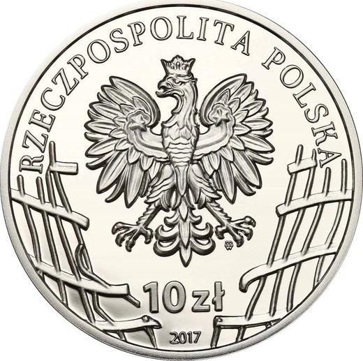 Avers 10 Zlotych 2017 MW "Danuta Siedzikówna "Inka"" - Silbermünze Wert - Polen, III Republik Polen nach Stückelung