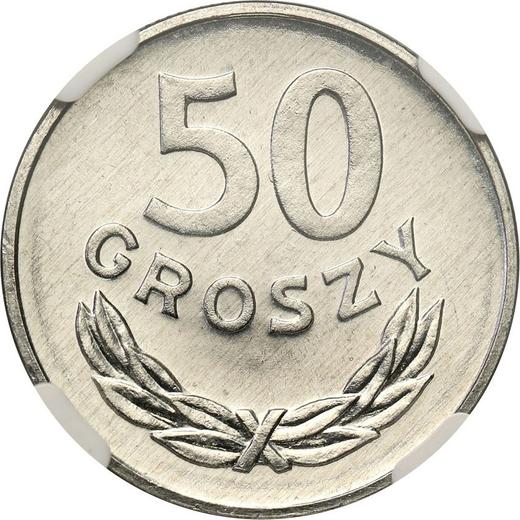 Реверс монеты - 50 грошей 1983 года MW - цена  монеты - Польша, Народная Республика