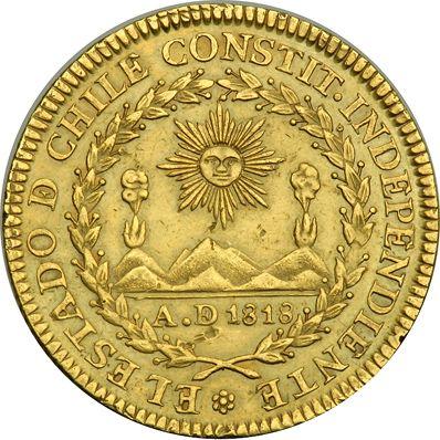 Avers 4 Escudos 1824 So FD - Goldmünze Wert - Chile, Republik