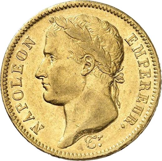 Anverso 40 francos 1808 A "Tipo 1807-1808" París - valor de la moneda de oro - Francia, Napoleón I Bonaparte