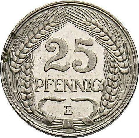Аверс монеты - 25 пфеннигов 1910 года E "Тип 1909-1912" - цена  монеты - Германия, Германская Империя