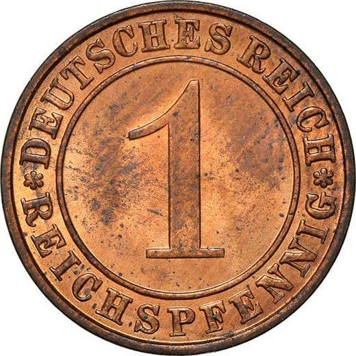 Аверс монеты - 1 рейхспфенниг 1931 года D - цена  монеты - Германия, Bеймарская республика