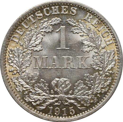 Awers monety - 1 marka 1915 A "Typ 1891-1916" - cena srebrnej monety - Niemcy, Cesarstwo Niemieckie