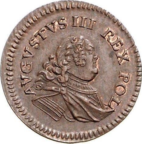 Anverso 1 grosz 1752 "de corona" - valor de la moneda  - Polonia, Augusto III