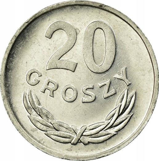 Reverso 20 eslotis 1985 MW - valor de la moneda  - Polonia, República Popular