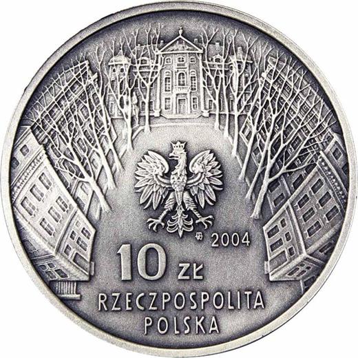 Anverso 10 eslotis 2004 MW NR "Centenario de la Academia de Bellas Artes" - valor de la moneda de plata - Polonia, República moderna