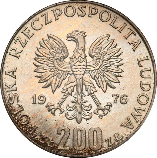 Awers monety - 200 złotych 1976 MW "XXI Letnie Igrzyska Olimpijskie - Montreal 1976" Srebro - cena srebrnej monety - Polska, PRL