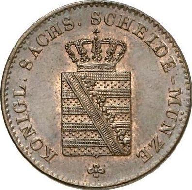 Аверс монеты - 3 пфеннига 1837 года G - цена  монеты - Саксония-Альбертина, Фридрих Август II