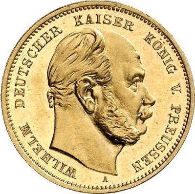 Anverso 10 marcos 1886 A "Prusia" - valor de la moneda de oro - Alemania, Imperio alemán
