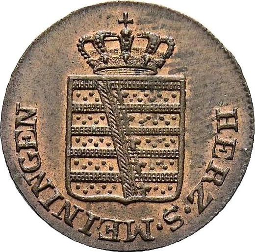Awers monety - 1/8 krajcara 1828 - cena  monety - Saksonia-Meiningen, Bernard II