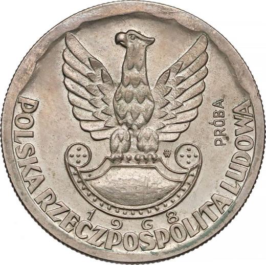 Anverso Pruebas 10 eslotis 1968 MW JMN "25 aniversario del Ejército Popular Polaco" Cuproníquel - valor de la moneda  - Polonia, República Popular