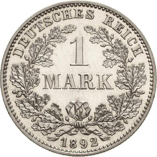 Аверс монеты - 1 марка 1892 года E "Тип 1891-1916" - цена серебряной монеты - Германия, Германская Империя