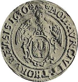 Реверс монеты - Дукат 1630 года HL "Торунь" - цена золотой монеты - Польша, Сигизмунд III Ваза