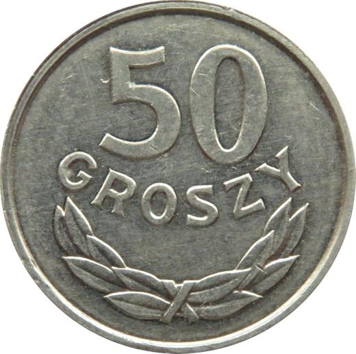 Reverso 50 groszy 1986 MW - valor de la moneda  - Polonia, República Popular