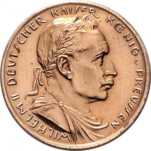 Аверс монеты - Пробные 20 марок 1913 года Медь - цена  монеты - Германия, Германская Империя