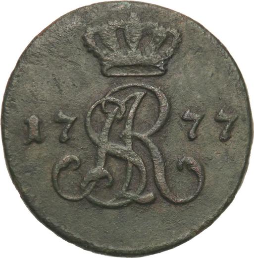 Anverso Medio grosz 1777 EB - valor de la moneda  - Polonia, Estanislao II Poniatowski
