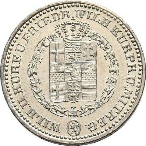 Awers monety - 1/6 talara 1842 - cena srebrnej monety - Hesja-Kassel, Wilhelm II