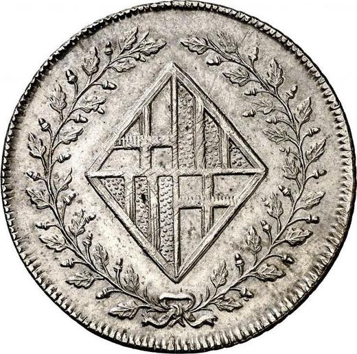 Аверс монеты - 2 1/2 песет 1808 года - цена серебряной монеты - Испания, Жозеф Бонапарт