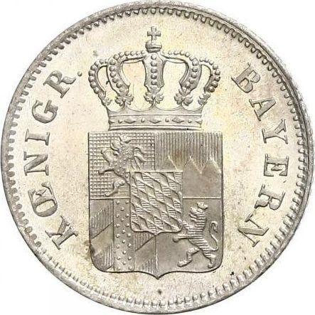 Аверс монеты - 6 крейцеров 1855 года - цена серебряной монеты - Бавария, Максимилиан II