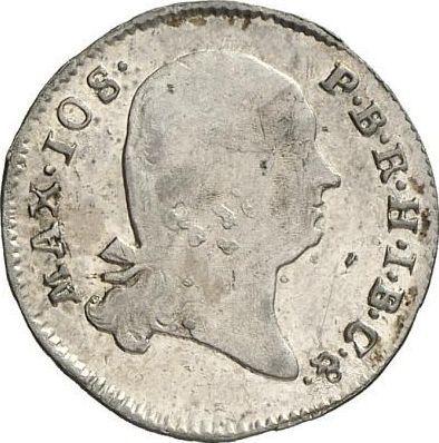 Аверс монеты - 3 крейцера 1801 года - цена серебряной монеты - Бавария, Максимилиан I