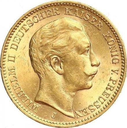 Awers monety - 20 marek 1912 J "Prusy" - cena złotej monety - Niemcy, Cesarstwo Niemieckie