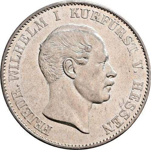 Anverso Tálero 1863 - valor de la moneda de plata - Hesse-Cassel, Federico Guillermo
